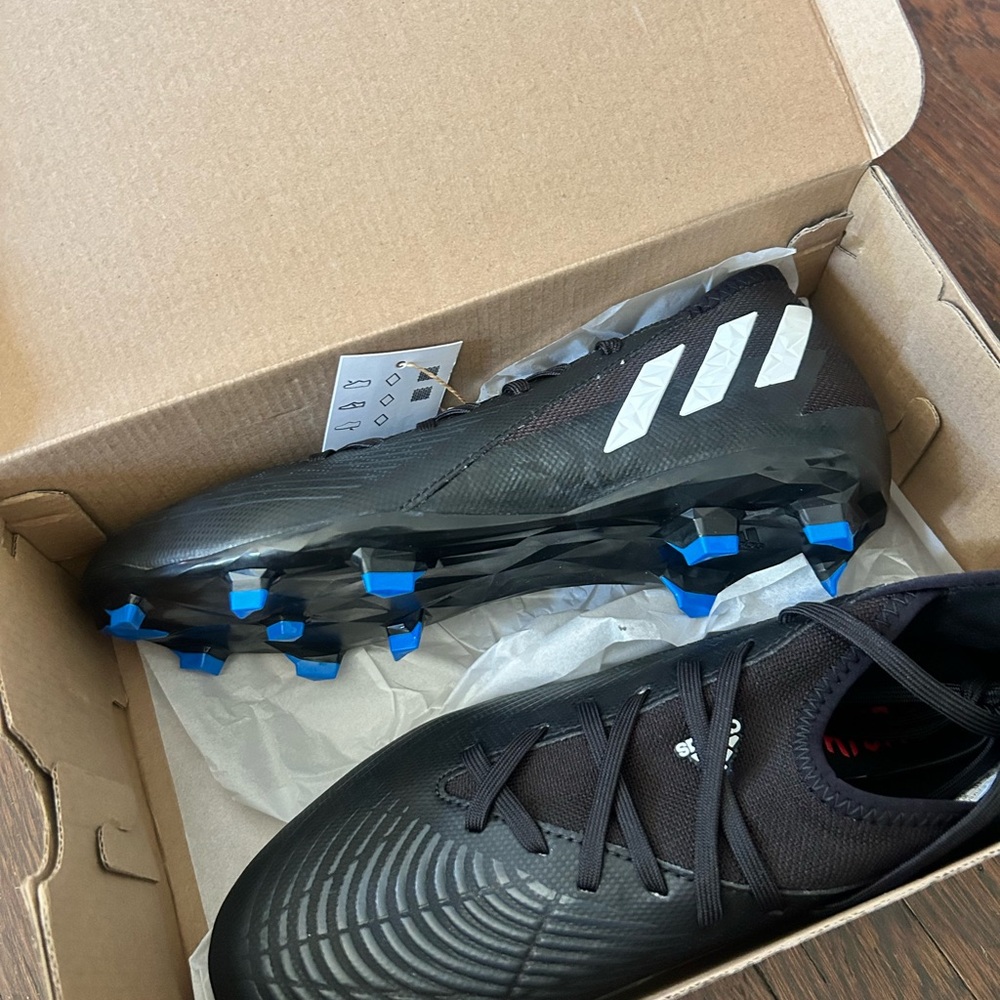 Adidas Predator Edge.3 FG Black Soccer Cleats BRAND NEW